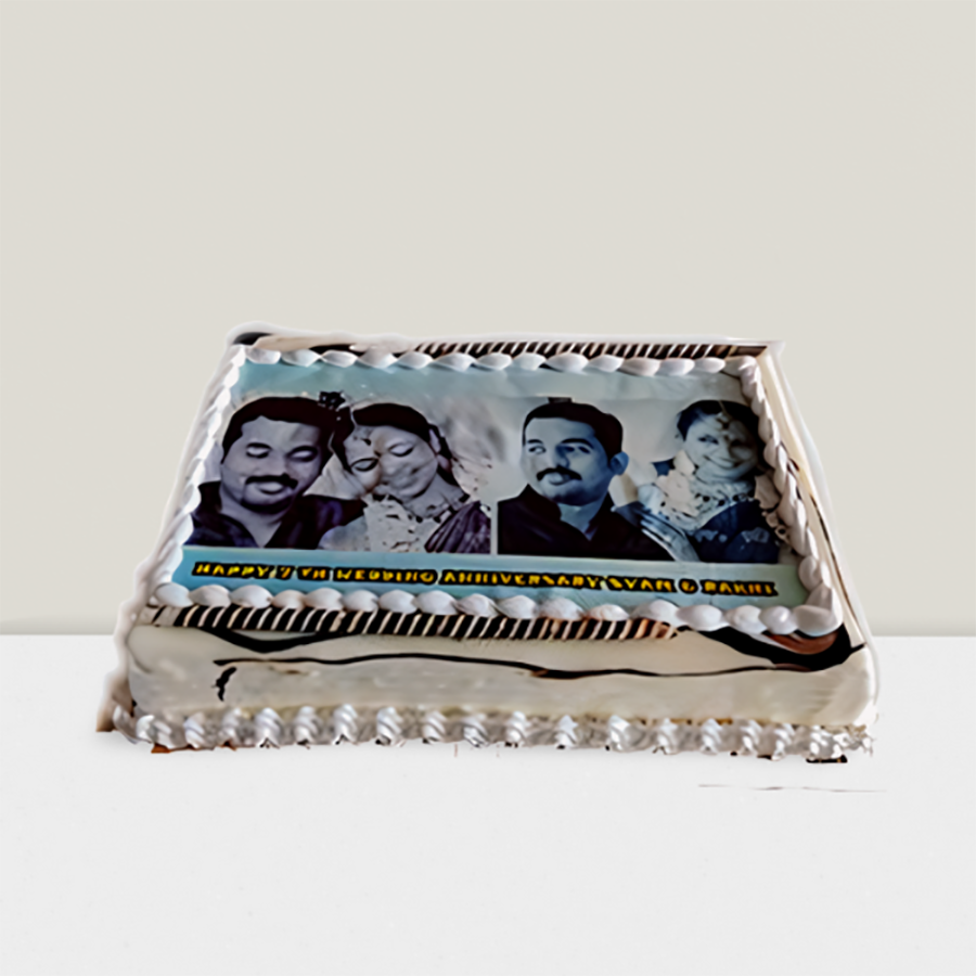 Vanilla Photo Cake 1.5Kg